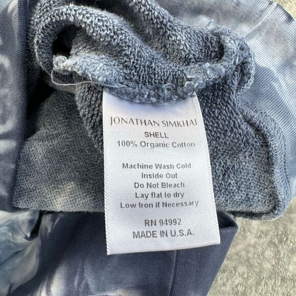 Womens Jonathan Simkhai Standard Cropped Tie-Dye Sweatshirt - Picture 5 of 5